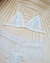 Salvia Bralette Set White